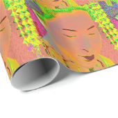 Geisha Pop Art Inpakpapier (Rol Hoek)