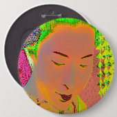 Geisha Pop Art Speldje (Voorkant /achterkant)