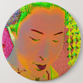 Geisha Pop Art Speldje (Voorkant)