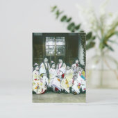 Geisha Posing door Brothel  Glass Slide Briefkaart (Staand voorkant)