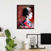 Geisha Poster (Thuiskantoor)