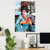Geisha Poster (Thuiskantoor)
