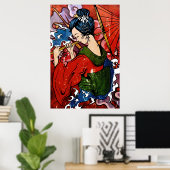 Geisha Poster (Thuiskantoor)