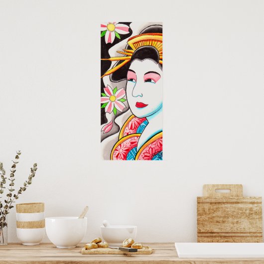 Geisha Poster (Keuken)