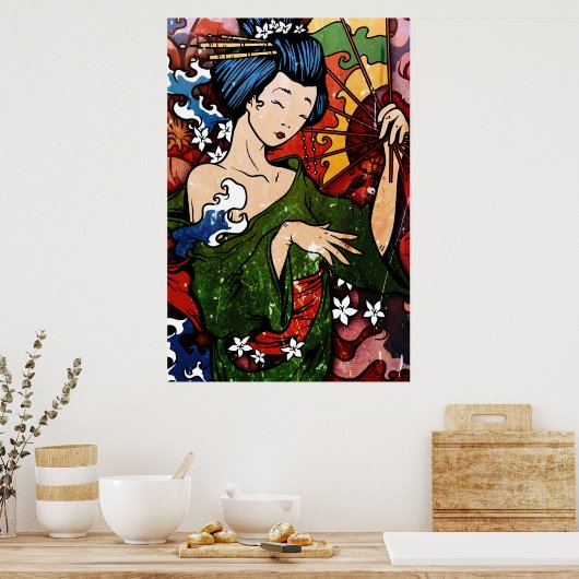 Geisha Poster (Keuken)