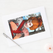Geisha Rechthoekige Sticker (Envelop)