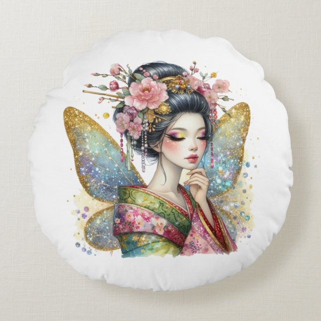 geisha rond kussen (Voorkant)