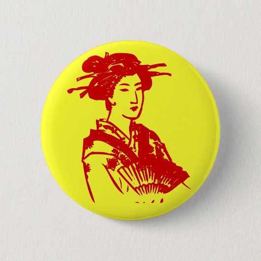 Geisha Ronde Button 5,7 Cm (Voorkant)