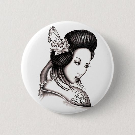 geisha ronde button 5,7 cm (Voorkant)
