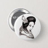 geisha ronde button 5,7 cm (Voorkant /achterkant)