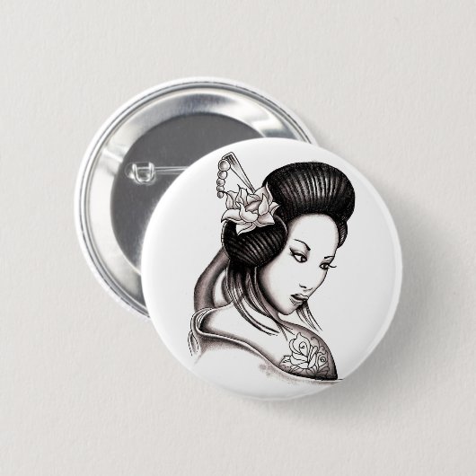 geisha ronde button 5,7 cm (Voorkant /achterkant)
