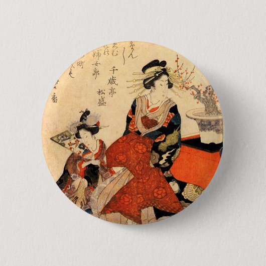 Geisha Ronde Button 5,7 Cm (Voorkant)