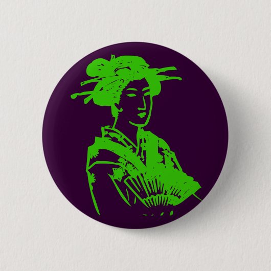 Geisha Ronde Button 5,7 Cm (Voorkant)