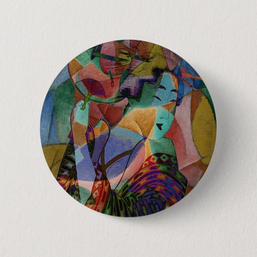 GEISHA RONDE BUTTON 5,7 CM (Voorkant)