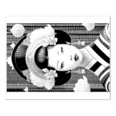 Geisha rubberstempel (Afrduk)