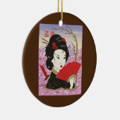 Geisha Samurai Japan Culture Japanse Kawaii Keramisch Ornament (Rechts)