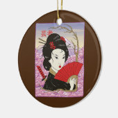 Geisha Samurai Japan Culture Japanse Kawaii Keramisch Ornament (Links)