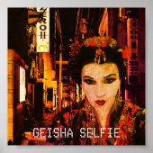 Geisha Selfie Wall Art Poster (Voorkant)