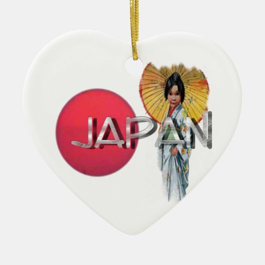 Geisha-sieraad Keramisch Ornament (Voorkant)
