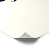 Geisha Silhouette bij zonsondergang - Traditionele Poster (Hoek)