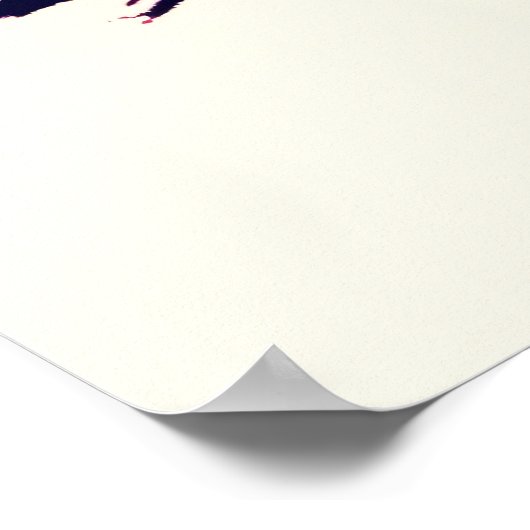 Geisha Silhouette bij zonsondergang - Traditionele Poster (Hoek)