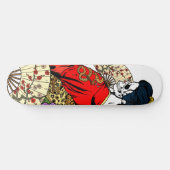 Geisha Skeleton Deck Skateboard (Horizontaal)
