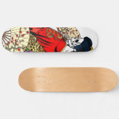 Geisha Skeleton Deck Skateboard (Horizontaal)