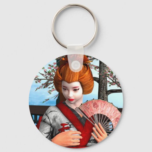Geisha Sleutelhanger (Voorkant)