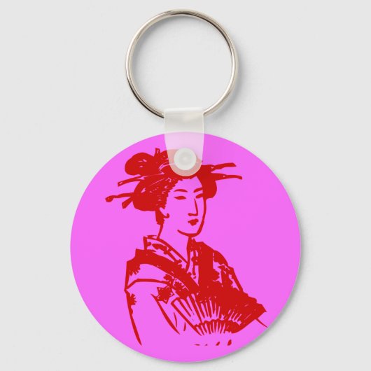 Geisha Sleutelhanger (Voorkant)