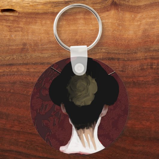Geisha Sleutelhanger (Voorkant)