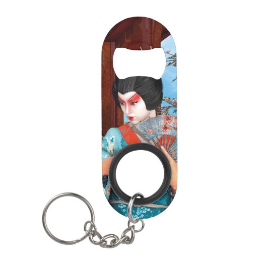 Geisha Sleutelhanger Flessenopener (Voorkant)