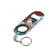 Geisha Sleutelhanger Flessenopener (Achterkant Gekanteld)