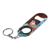 Geisha Sleutelhanger Flessenopener (Voorkant Gekanteld)