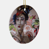 Geisha Stedelijk Graffiti Straatkunst Keramisch Ornament (Rechts)
