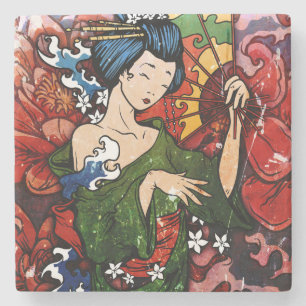 Geisha Stenen Onderzetter