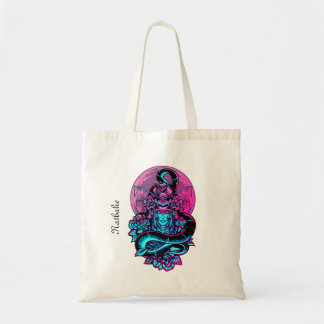 Geisha Tattoo Roze floral Tote Bag