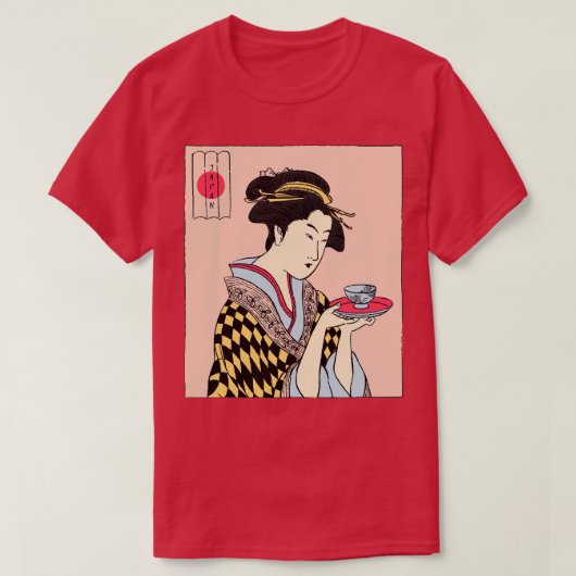Geisha Tea Time T-shirt (Design voorkant)