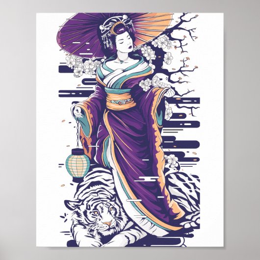 Geisha tijger shogun’s Geisha 86014 Poster (Voorkant)