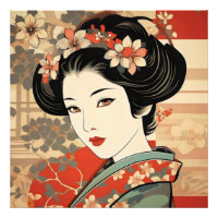 Geisha Traditional Ukiyo-e