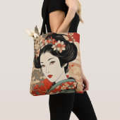Geisha Traditional Ukiyo-e Tote Bag (Dichtbij)