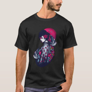 Geisha Traditionele Japanse Kunst Gotische Estheti T-shirt