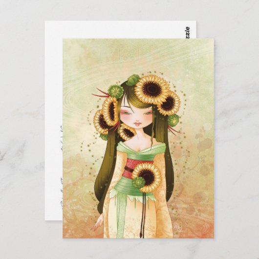 Geisha Trounesol Briefkaart (Voorkant / Achterkant)