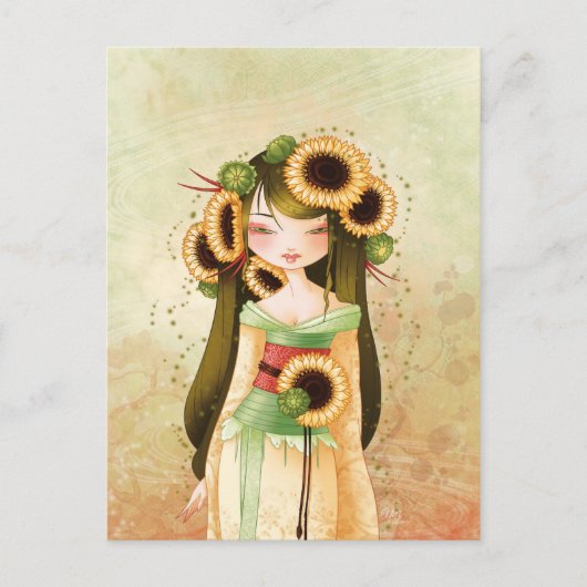 Geisha Trounesol Briefkaart (Voorkant)