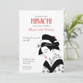 Geisha-uitnodiging Kaart (Staand voorkant)