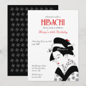 Geisha-uitnodiging Kaart (Voorkant / Achterkant)
