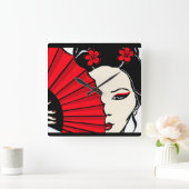 Geisha Vierkante Klok (Huis)