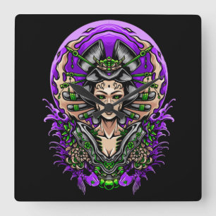 Geisha Vierkante Klok