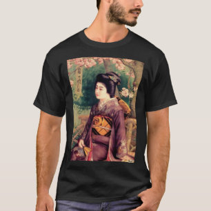 Geisha Vrouwen Japans Woodblock T-shirt