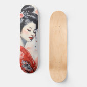 Geisha Woman Japan Persoonlijk Skateboard (Voorkant)