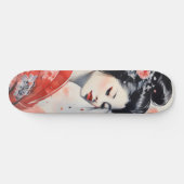 Geisha Woman Japan Persoonlijk Skateboard (Horizontaal)